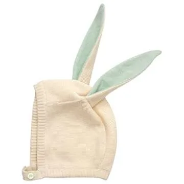 Meri Meri Mint Bunny Baby Bonnet for Infants