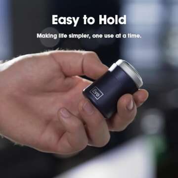 MicroNovelty Ultra-Compact Smallest Electric Shaver, EVO Shaver Pocket-Size Men's Razor, Portable Travel Shaver for Beard Trimming and Grooming, Multifunctional Shaver for On-The-Go Use