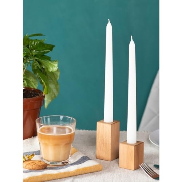 Candwax Taper Candles 10 inch Dripless Set of 4 Ideal for Dinners
