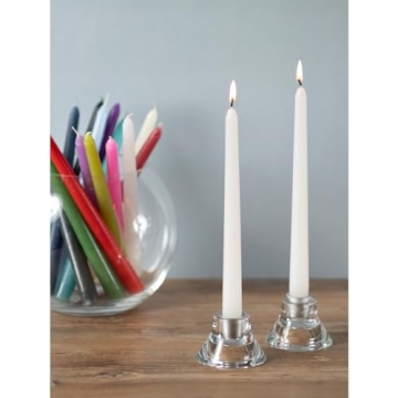 Candwax Taper Candles 10 inch Dripless Set of 4 Ideal for Dinners
