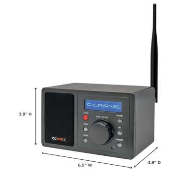 C. Crane CC WiFi 3 Internet Radio with Skytune, Bluetooth Receiver, Clock and Alarm with Remote Cont...