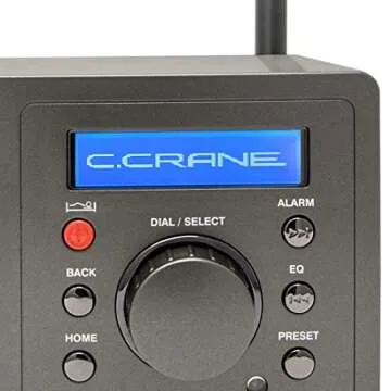 C. Crane CC WiFi 3 Internet Radio with Skytune, Bluetooth Receiver, Clock and Alarm with Remote Control, Access to Thousands of Radio Stations Worldwide