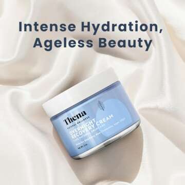 THENA Overnight Recovery Cream Anti Aging Night Cream Natural & Organic Skin Care With Regenerating ...