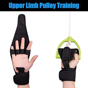 Finger Splint Brace Ability,KIKIGOAL Finger Gloves Brace Elderly Fist Stroke Hemiplegia Hand Trainin...