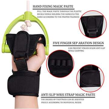 Finger Splint Brace Ability,KIKIGOAL Finger Gloves Brace Elderly Fist Stroke Hemiplegia Hand Training