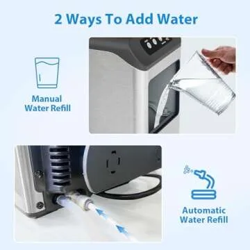 Aeitto Nugget Ice Maker: 55 lbs Chewable Ice Daily