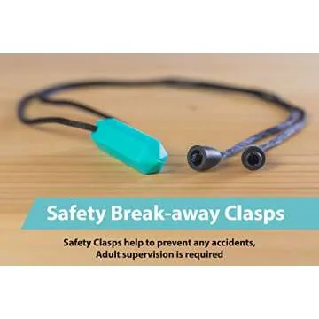 Tilcare Chew Chew Pencil Sensory Necklace 3 Set - Best for Kids or Adults That Like Biting or Have Autism – Perfectly Textured Silicone Chewy Toys - Chewing Pendant for Boys & Girls - Chew Necklaces