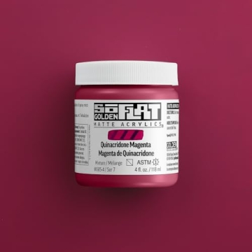 SoFlat Matte Acrylics by GOLDEN in Quinacridone Magenta 2 fl oz