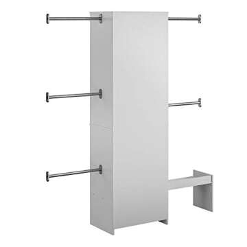 Little Seeds Grow with Me Grey Adjustable Kids' Closet Organizer System