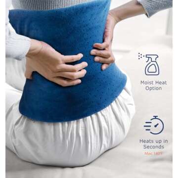 Comforting Electric Heating Pad for Back Pain Relief