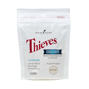 Young Living Thieves Cough Drops | 30 ct | Natural Cough Relief with Essential Oils