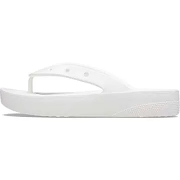 Shop Crocs Women's Classic Platform Flip Flops - White