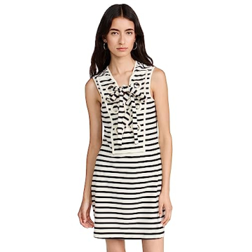 English Factory Striped Lace Up Mini Dress for Women