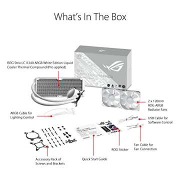 ASUS ROG Strix LC II 240 ARGB White Edition CPU Cooler