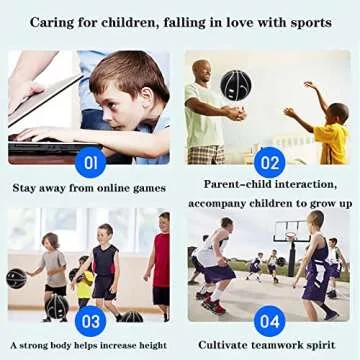 MINDCOLLISION Smiling Face Basketball, Moisture-Absorbing Pu Leather, Soft, Good Grip, Indoor and Outdoor Training and Competition, Home Decoration, No. 5 and No. 7