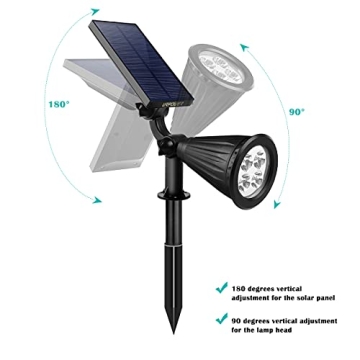 Adjustable Waterproof URPOWER Solar Lights for Outdoor Use