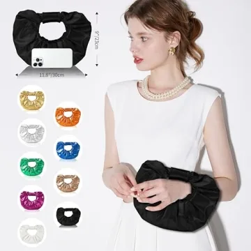 JENSVOIR Women's Black Evening Clutch - Stylish Party Purse