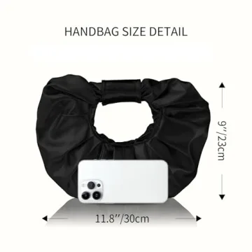 JENSVOIR Women's Black Evening Clutch - Stylish Party Purse