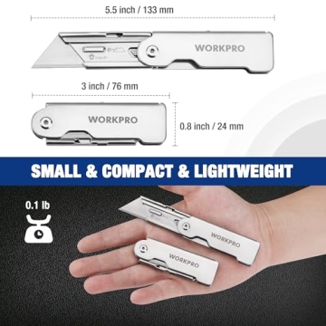 WORKPRO Quick Change Folding Pocket Utility Knife Set