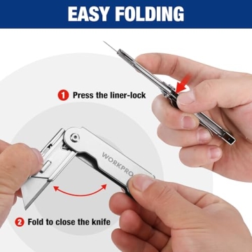 WORKPRO Quick Change Folding Pocket Utility Knife Set