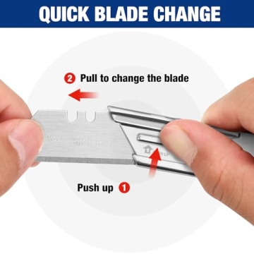 WORKPRO Quick Change Folding Pocket Utility Knife Set