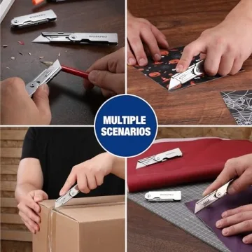 WORKPRO Quick Change Folding Pocket Utility Knife Set