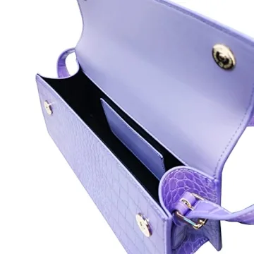 Purple Shoulder Bag for Women Fashionable Mini Hobo Tote