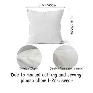 HIWX Bohemia Decor 18 x 18 Inch Pillow Case - Vibrant, Customizable Comfort for Your Home