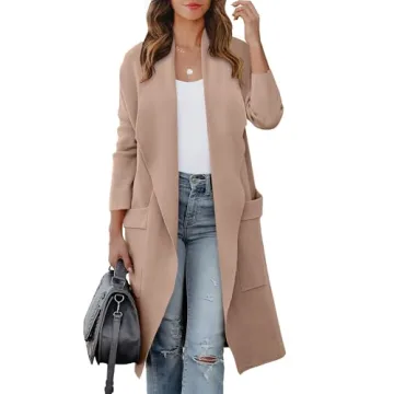 ANRABESS Women's Long Cardigan Sweater Oversized Knit Coat