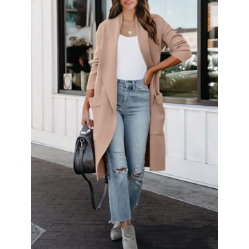 Trendy ANRABESS Long Cardigan Sweater for Women