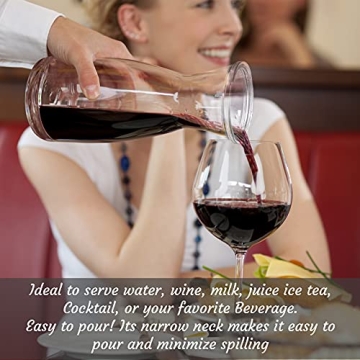 Estilo 1L Glass Carafe Set of 2 with Lid