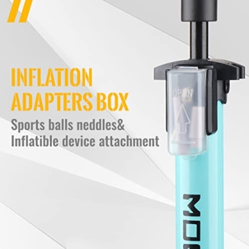 MOHEGIA Bike Floor Pump with Gauge - Inflator 160 PSI