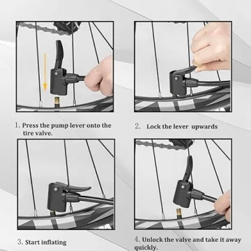 MOHEGIA Bike Floor Pump with Gauge - Inflator 160 PSI