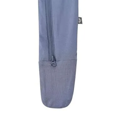 KYTE BABY Unisex Zipper Closure Footies, Rayon Made From Bamboo (Newborn, Slate)