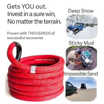 Yankum 1" x 30' Rope - Rattler Series for Enhanced Performance