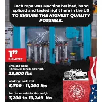 Yankum 30' Rattler Series Rope for Towing & Recovery