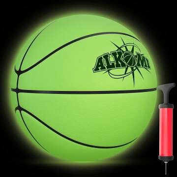 LED Glow in The Dark Basketball for Kids