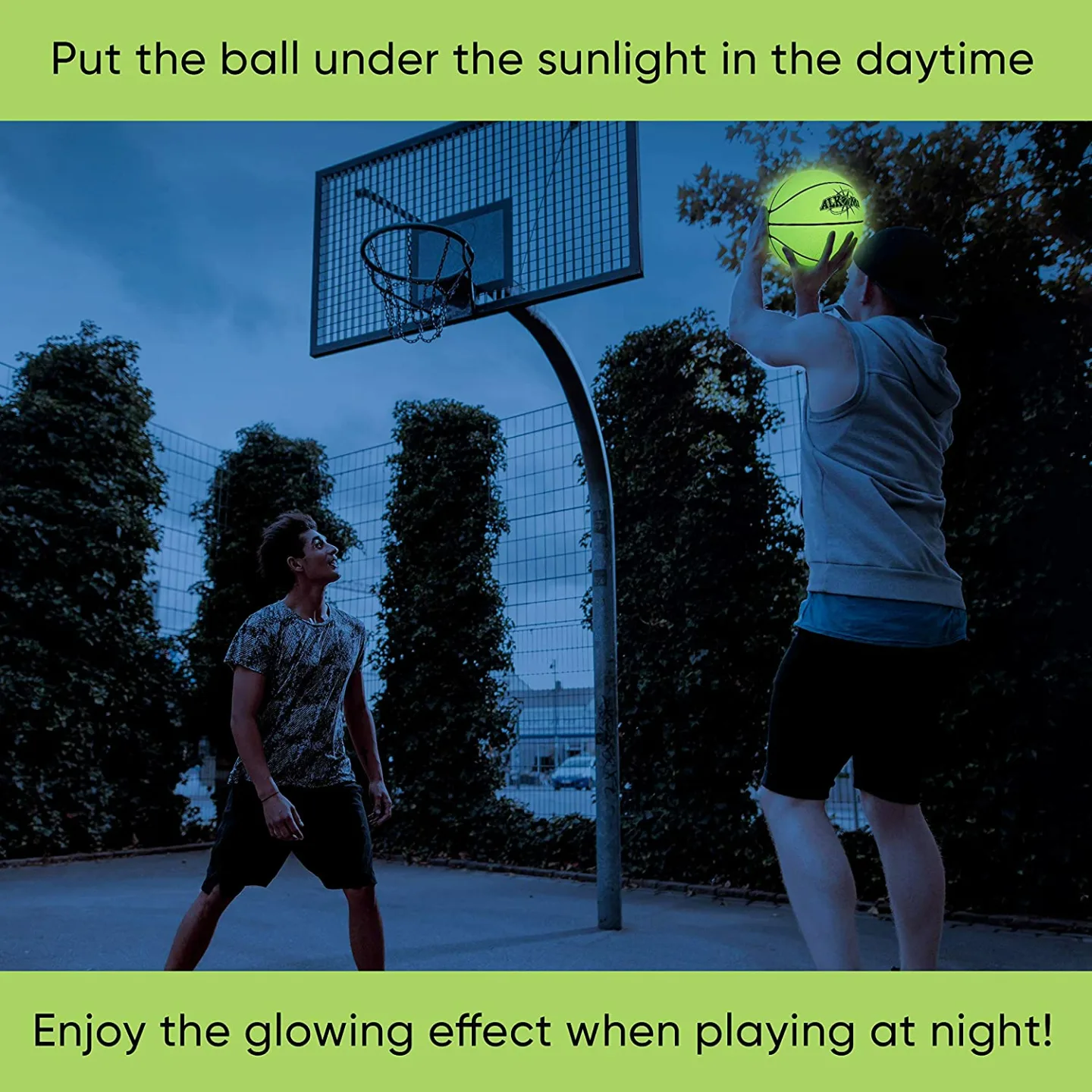 LED Glow in The Dark Basketball for Kids