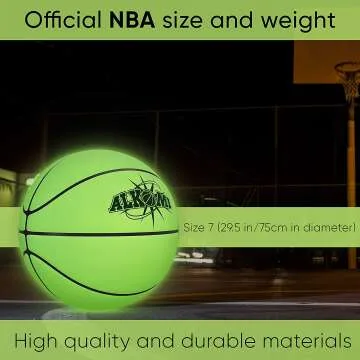 LED Glow in The Dark Basketball for Kids