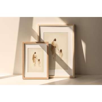 ESSEN Life | The Way He Leads | Christian Wall Art Jesus Poster Decor Christian Christmas Decor Christian Home Decor Perfect Religious Wall Art Gift for Women (8x10 Unframed)