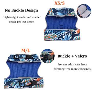 Adjustable Cat Harness and Leash Set for Safe Walks