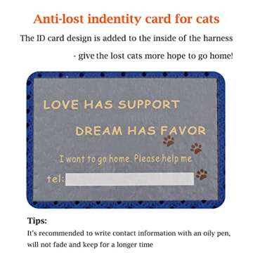 Adjustable Cat Harness and Leash Set for Safe Walks