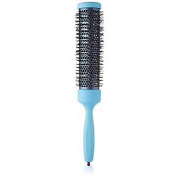 Creative Hair Brushes Italian Azzuro Titanium 7.75" Long Barrel Hair Brush - Professional Quality