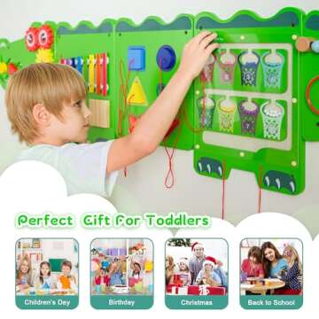 Montessori Crocodile Sensory Wall Panels For Toddlers