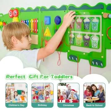 Montessori Crocodile Sensory Wall Panels For Toddlers