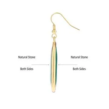 Stylish BaubleStar Natural Crystal Drop Earrings for Women
