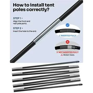 JOYTUTUS Waterproof Pickup Truck Tent 2.0 for Camping