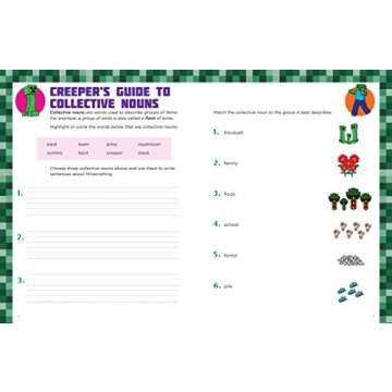 Fun Minecraft Writing Workbook for Kids Aged 7-12