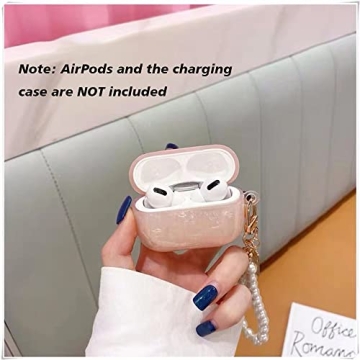ZHIRUAN Airpods Pro Case Stylish Pink Earbuds Cover