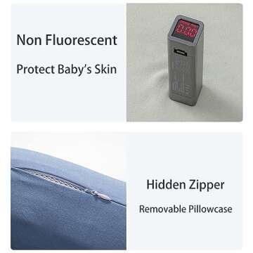 LBHGRMF Baby Lounger Pillow for Newborn Babies 0-18 Months, Baby Lounger for Newborn, Soft Breathable Lounger Pillow for Infants (Green)